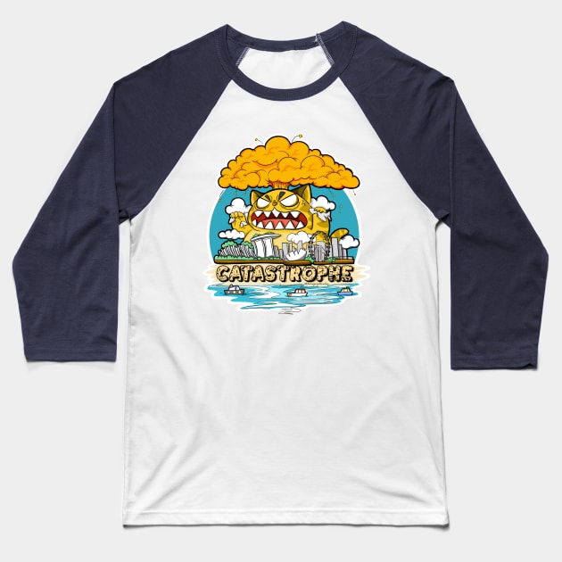 Catastrophe Baseball T-Shirt by The Magic Yellow Bus